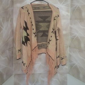 Cup & Tea Open Fringe Poncho